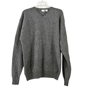 Merona Men's 100% Lambswool Sweater Gray sz XL EUC